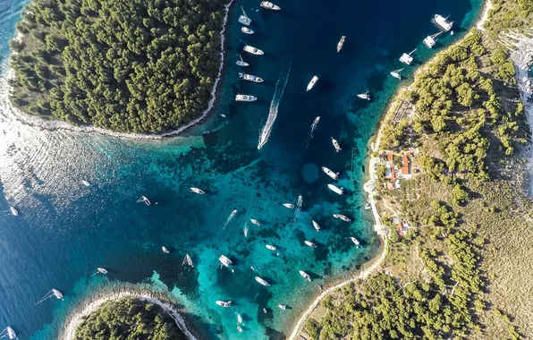 Sea, Islands, yachts, boats, Croatia, Adriatica, Jadran, the