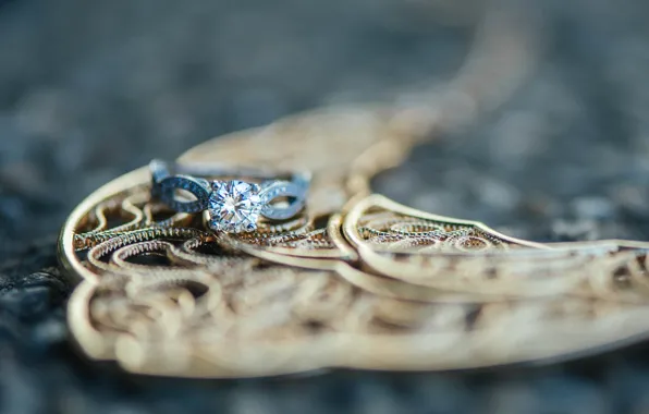 Picture stones, ring, wedding