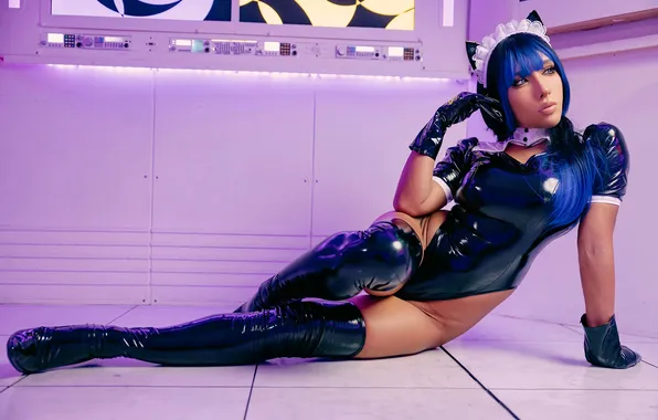 Boots, costume, latex, floor, gloves, image, ears, cosplay