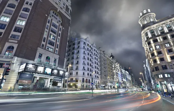 Picture light, the city, home, Madrid