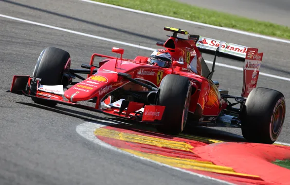 Picture Ferrari, Formula 1, Spa, Belgium, Kimi Raikkonen Also, 2015, SF15T