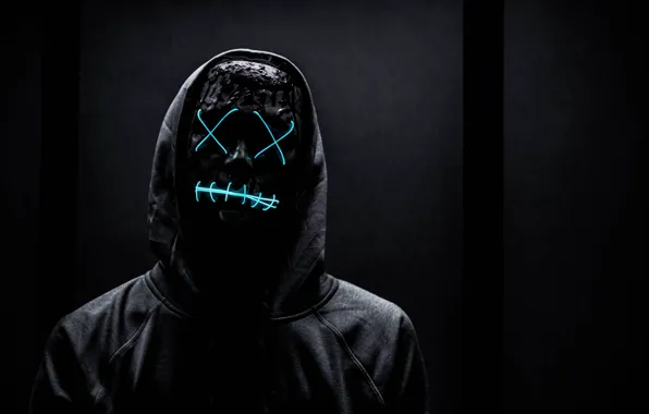 MASK, FACE, HOOD, NEON