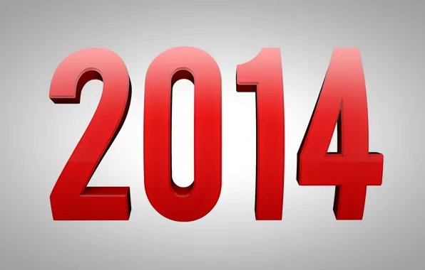 Red, new year, Text, New Year, 2014