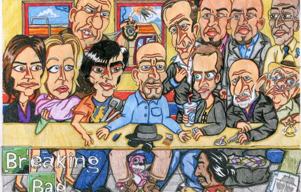 Caricature, breaking bad, breaking bad