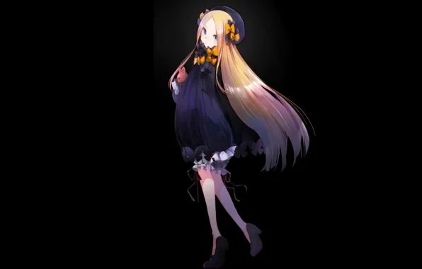 Darkness, anime, art, girl, Fate Grand Order, The destiny of a great campaign, Abigail Williams, …