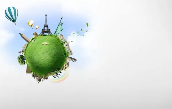 Picture white, background, minimalism, 7чудес