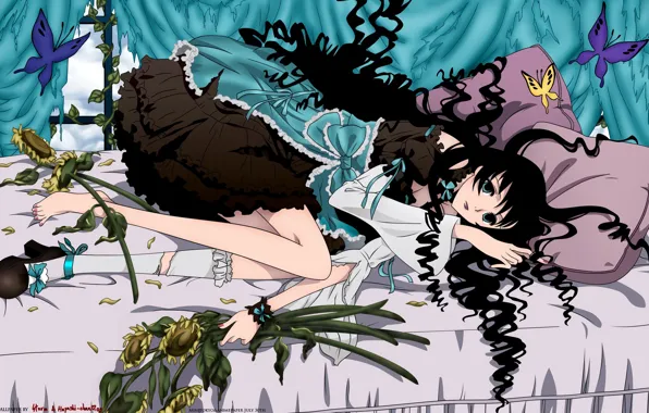 Girl, flowers, anime, Lies, xxxHolic