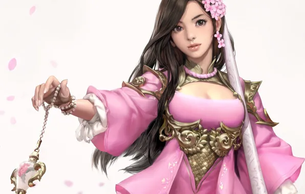 Magic, fantasy, art, seunghee lee, Pink blossom