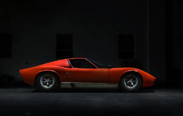 Color, Auto, Lamborghini, Machine, Orange, 1971, Car, Car