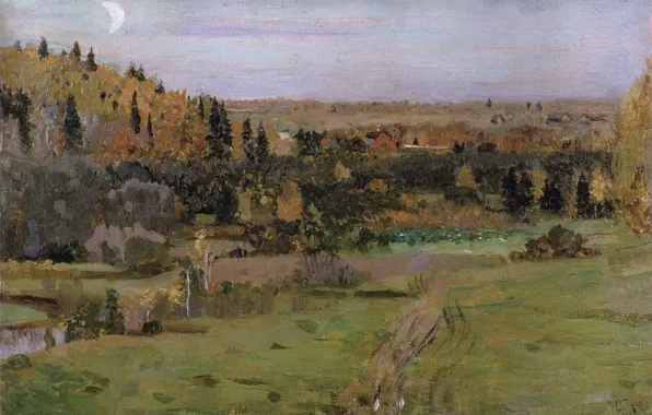 Picture 1889, Nesterov, Mikhail Vasilyevich, The Surroundings Of Abramtsevo