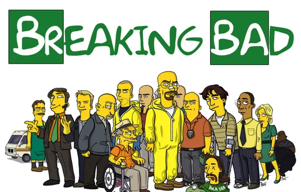 Picture The simpsons, Breaking bad, Breaking Bad, The Simpsons