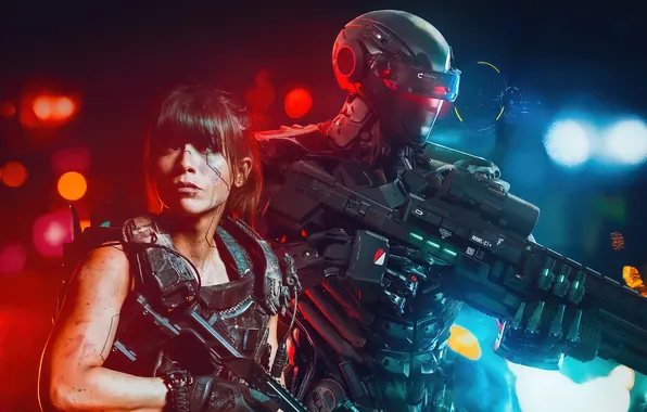 Cyberpunk, cosplay, artwork, Cyberpunk 2077, video game art