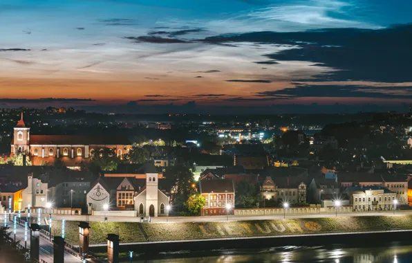 Lithuania, Kaunas, nights