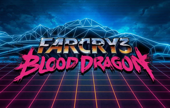 Neon, 80s, neon, Far Cry 3, Far Cry 3: Blood Dragon, 80s neon style