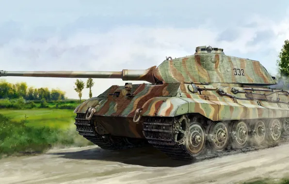 Porsche, the Wehrmacht, Panzerkampfwagen VI Ausf. B, Tiger II, German heavy tank