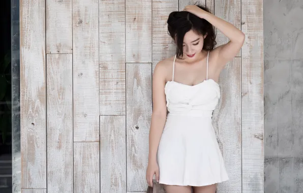 Picture girl, smile, Asian