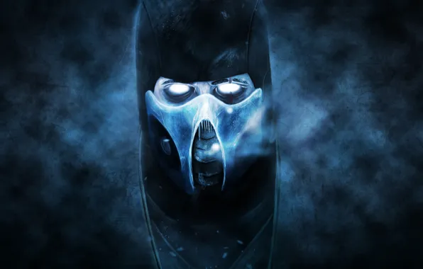 Cold, the dark background, ninja, mortal kombat, Sub-Zero, Sub-Zero