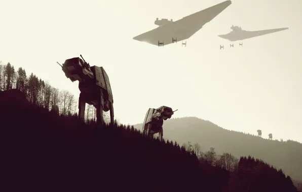Picture Star Wars, star wars, forest, work, Y-WING
