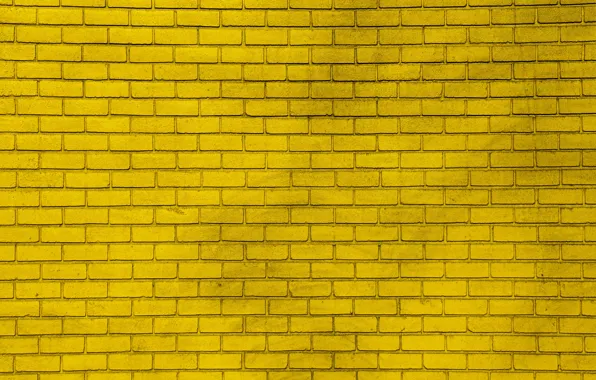 Yellow, wall, paint, wall, bricks, yellow, bricks, paint