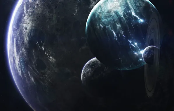 Planet, Space, Planet, Planets, Ring, Art, Space, Art