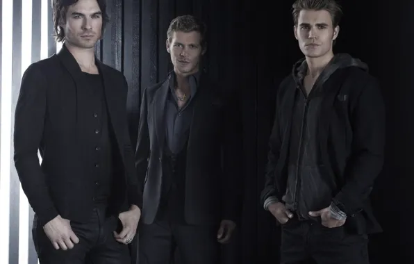 Picture the series, the vampire diaries, Ian Somerhalder, Ian Somerhalder, Paul Wesley, Paul Wesley, Joseph Morgan, …
