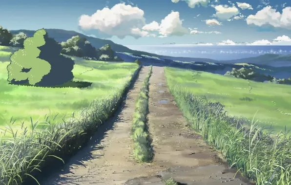 Road, anime, 5 centimeters per second
