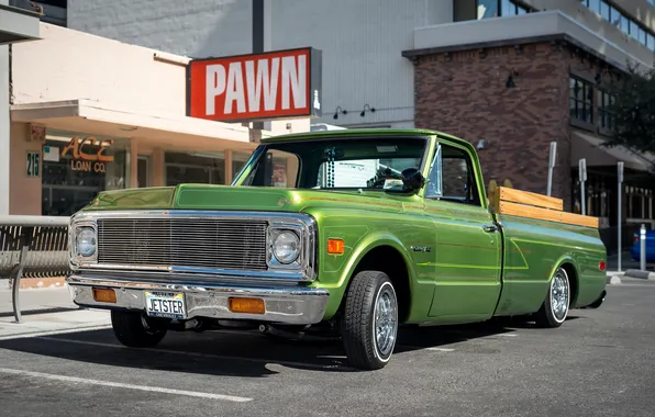 Picture Chevrolet, pickup, the front, 1972, C10