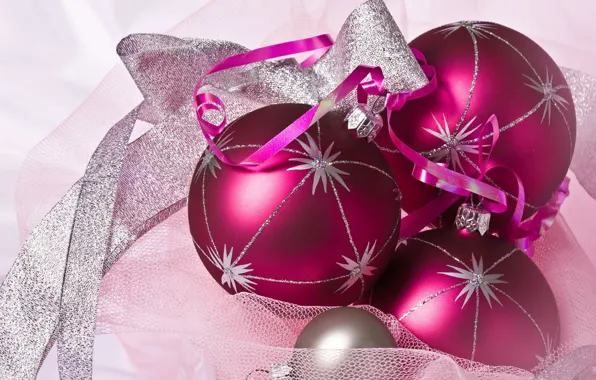 christmas pink ornament wallpaper