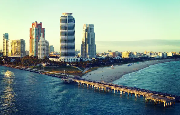 Picture beach, the ocean, Miami, FL, Miami, florida, Miami Beach