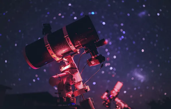The sky, stars, macro, background, the evening, telescope
