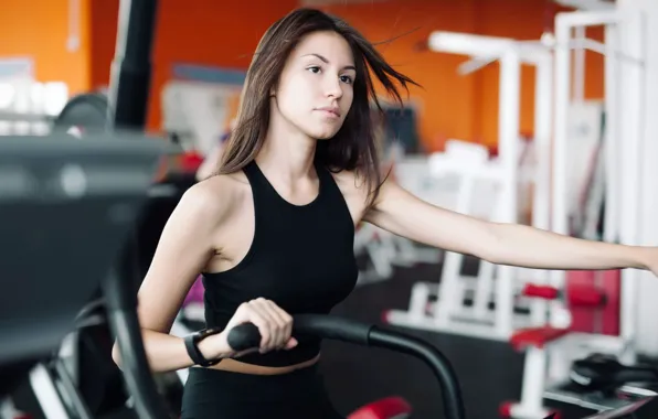Pose, figure, running, fitness, training, simulators, fitness, training