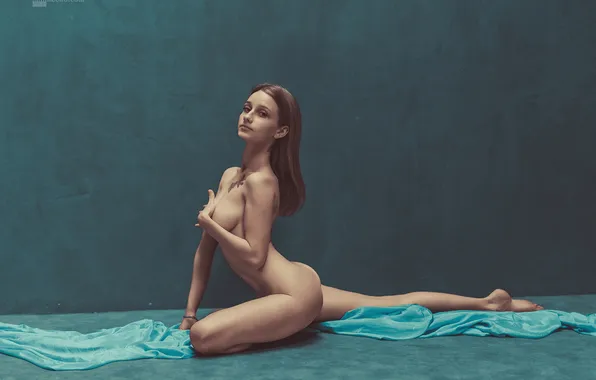 Ass, chest, look, sexy, pose, background, wall, model