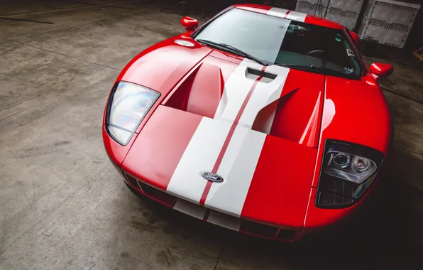 Ford, 2006, Ford GT, red, GT