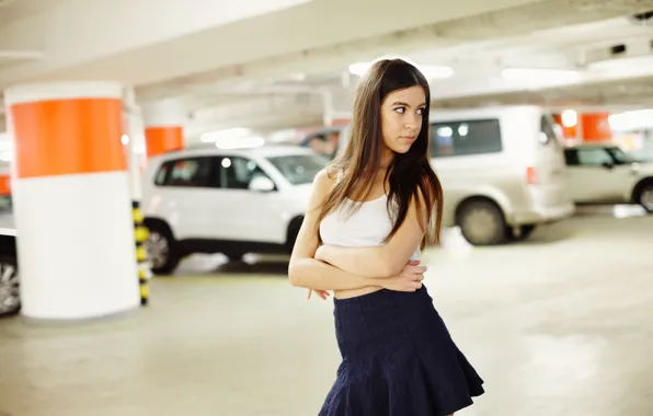 Picture face, hair, skirt, cutie, Ksusha