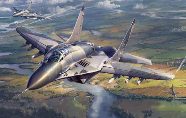 Fighter, Russia, The MiG-29, Combat aircraft, Multi-Role Fighter