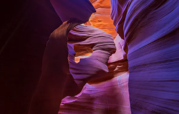 AZ, gorge, USA, Antelope canyon