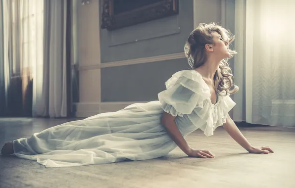 Girl, pose, Raphaella