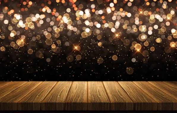 Background, Board, golden, gold, gold, new year, wood, background