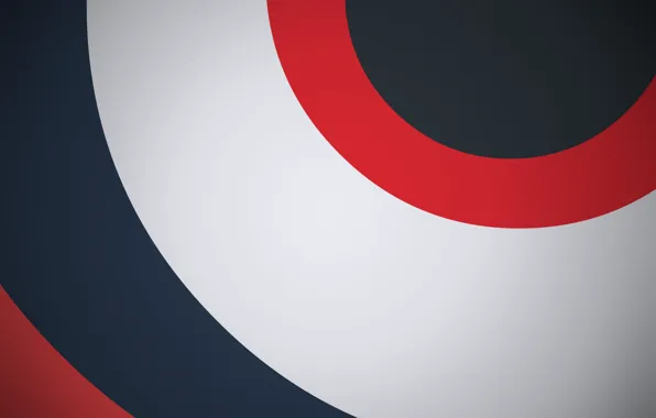 Wallpaper blue, white, circles, abstraction, geometry, red