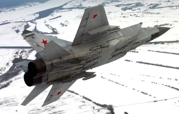 Winter, snow, flight, height, wing, Fighter, Engine, Russia