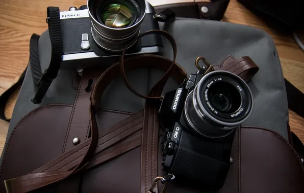 The camera, bag, Olympus, OMD, EM10