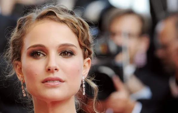 Look, hairstyle, blonde, Natalie Portman, Natalie Portman, earrings