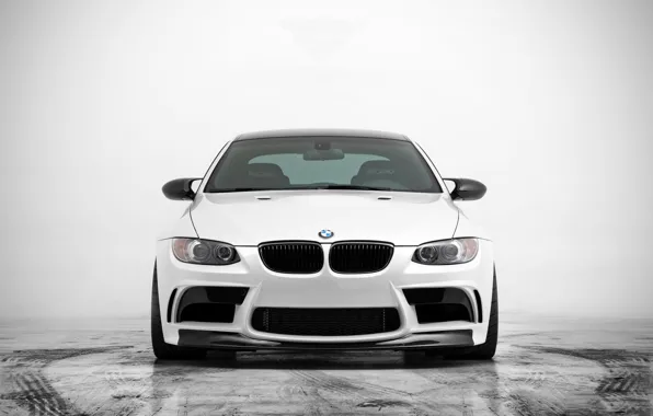 BMW, BMW, white, white, front, E92, GTS5