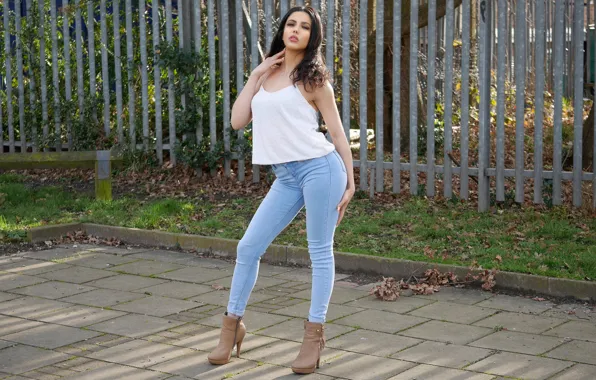 Picture summer, girl, face, pose, style, hair