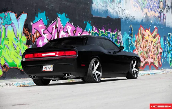 Dodge, Challenger, graffity, SRT