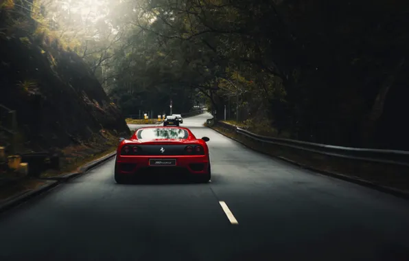 Red, Auto, Road, Machine, Asphalt, 360, Supercar, Modena