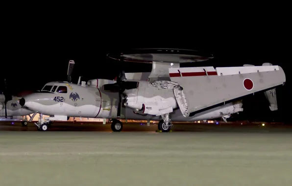 Hawkeye, Northrop Grumman, E-2C, deck.