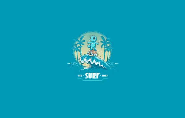 Minimalism, pokemon, HM03, Surfwear
