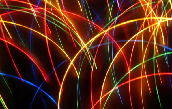 Line, neon, Abstraction
