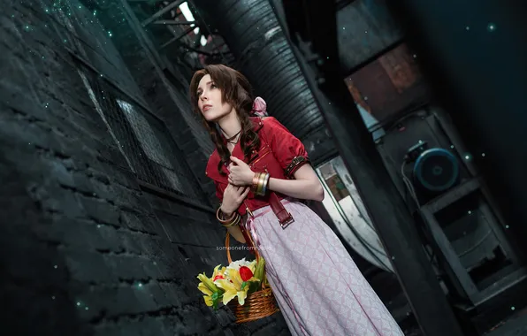 Picture final fantasy, cosplay, aerith, gainsborough